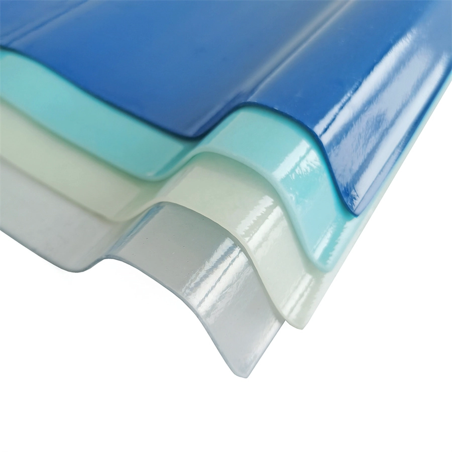 Trung Quốc Tấm lợp mái phủ gel Tấm lợp composite GRP FRP sợi thủy tinh trong mờ nhà chế tạo