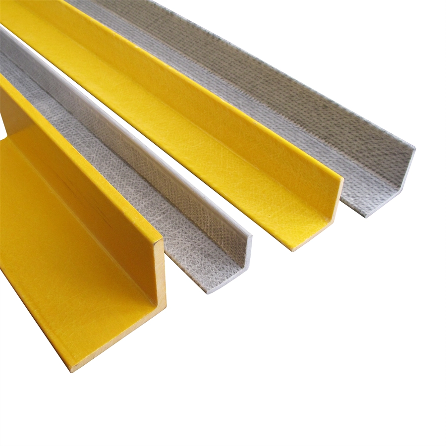 China Factory Price Customs Pultrued Sizes Sections Fiberglass Reinforced Plastic FRP Angle