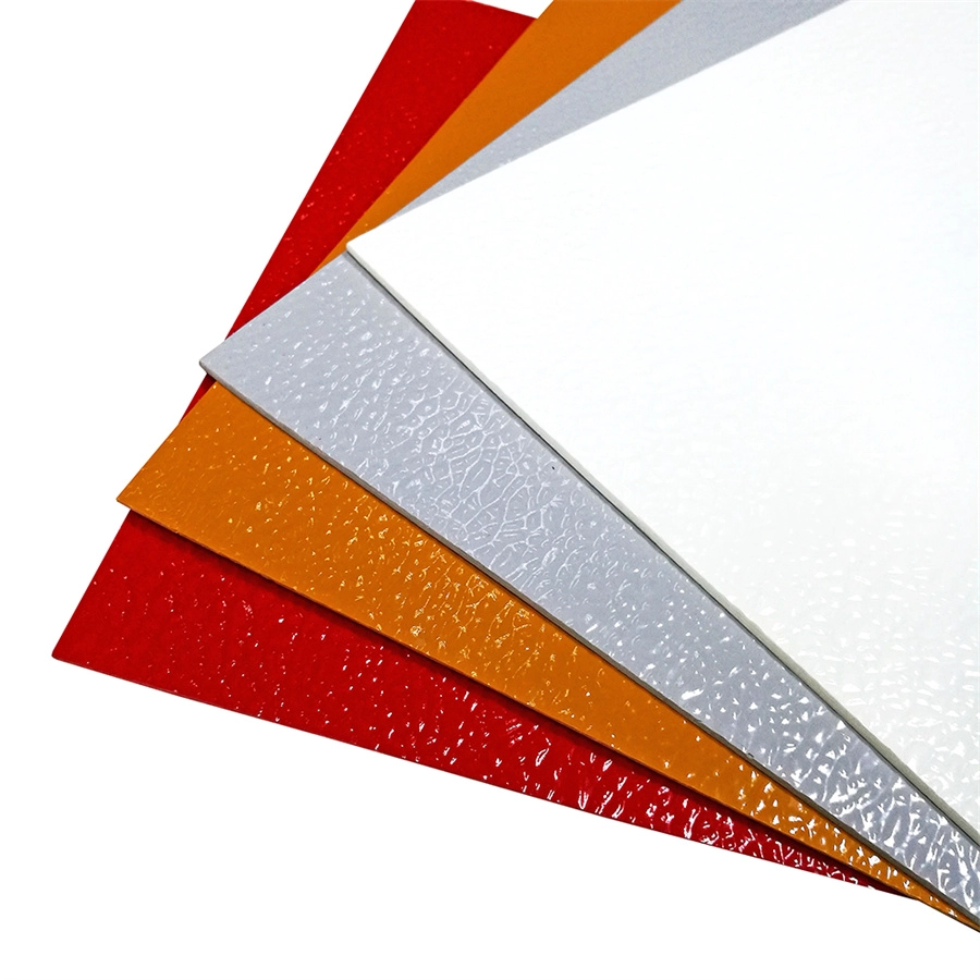 Protección impermeable de la pared Revestimiento de FRP de plástico reforzado con fibra de vidrio plano de color blanco, gris y rojo