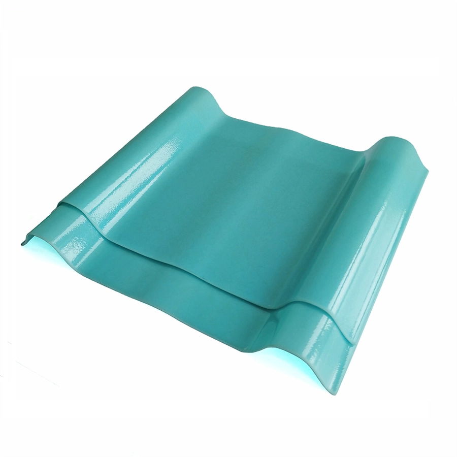 Tấm lợp bằng sợi thủy tinh trong suốt bằng sợi thủy tinh trong suốt màu xanh lá cây màu xanh lam