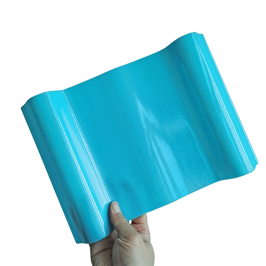 Tấm lợp bằng sợi thủy tinh trong suốt bằng sợi thủy tinh trong suốt màu xanh lá cây màu xanh lam