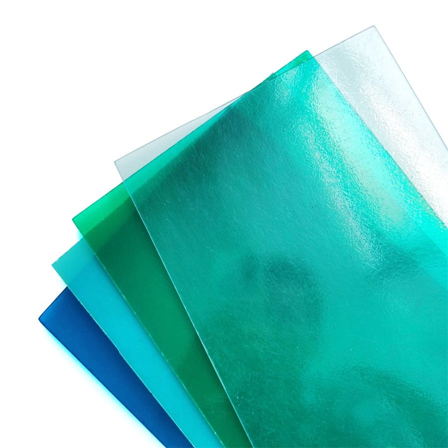 Fabricant de feuille simple transparente FRP en polyester renforcé de fibre de verre d'éclairage