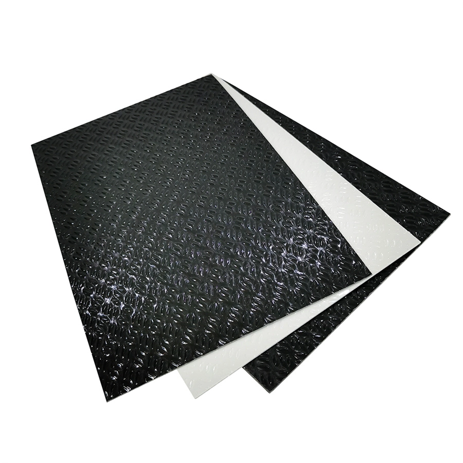 Anti Slip Diamond Checker Embossed Fiberglass Reinforced GRP FRP แผ่นตาหมากรุกสำหรับปูพื้น
