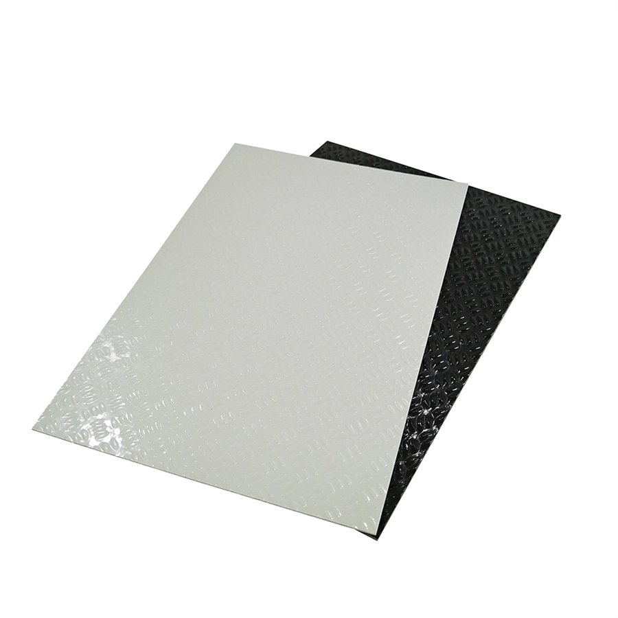 Anti Slip Diamond Checker Embossed Fiberglass Reinforced GRP FRP แผ่นตาหมากรุกสำหรับปูพื้น