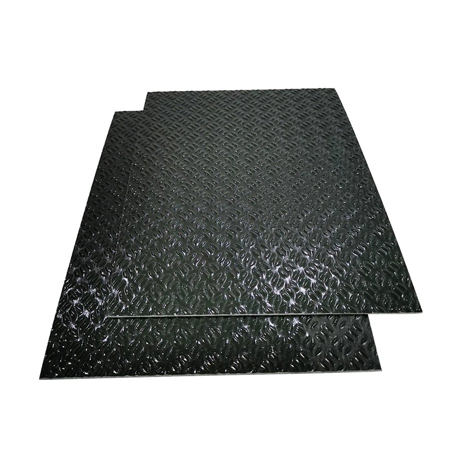 Anti Slip Diamond Checker Embossed Fiberglass Reinforced GRP FRP แผ่นตาหมากรุกสำหรับปูพื้น