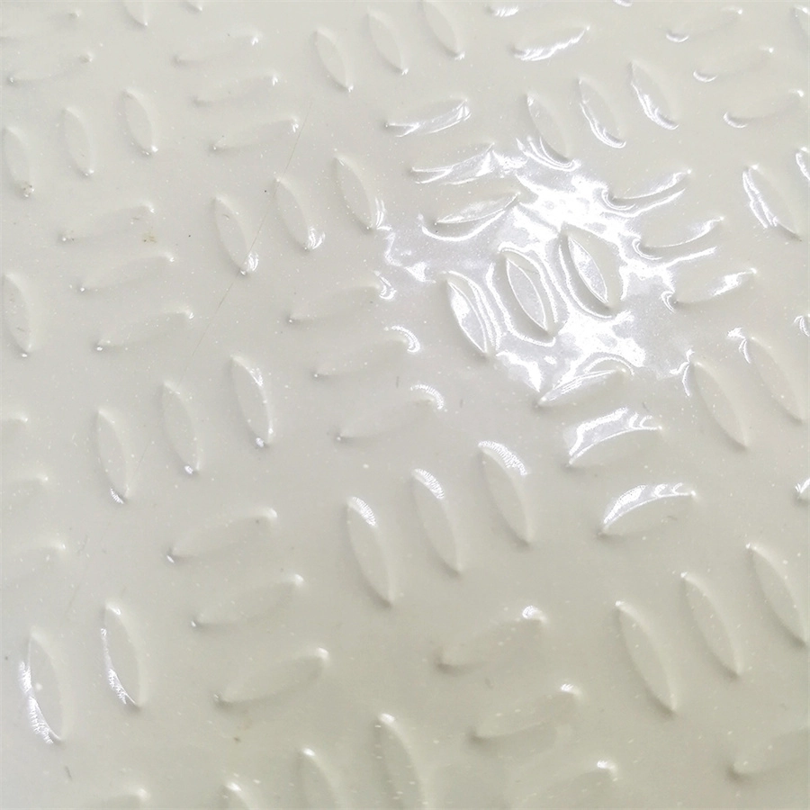 Anti Slip Diamond Checker Embossed Fiberglass Reinforced GRP FRP แผ่นตาหมากรุกสำหรับปูพื้น