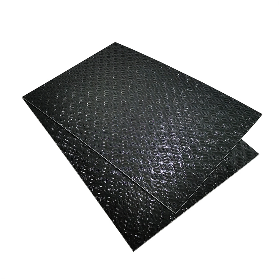 Anti Slip Diamond Checker Embossed Fiberglass Reinforced GRP FRP แผ่นตาหมากรุกสำหรับปูพื้น