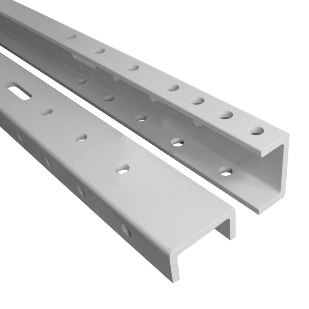 Custom U Profiles High Voltage Insulated Fiberglass Reinforced Polyester Composite GRP FRP Cross Arm