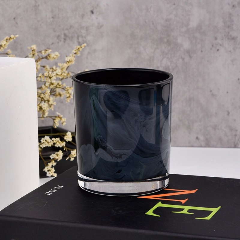 New arrival handmade painting glass candle vessel manufacturer