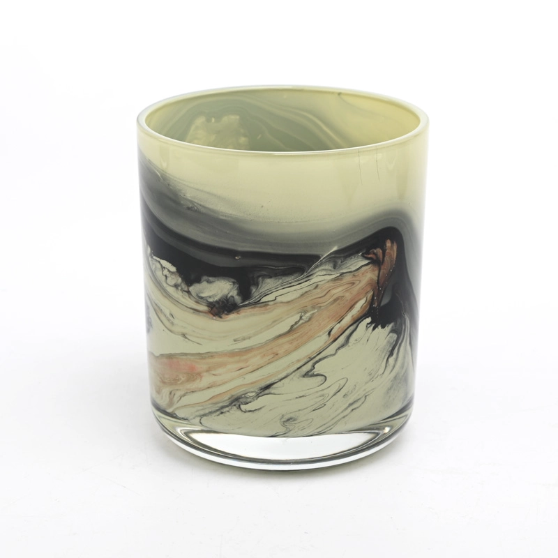 New arrival 400ml glass candle vessel with round bottom wholesale