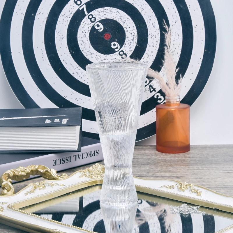 Popular 200ml clear glass candle holder for home decor wholesaler