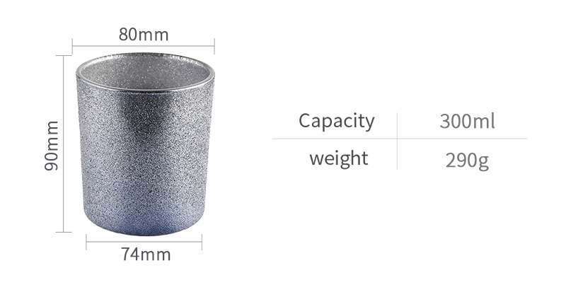 Wholesale custom smoky gray frosted glass candle jars in bulk candle vessels Wholesale custom smoky gray frosted glass candle jars in bulk candle vessels