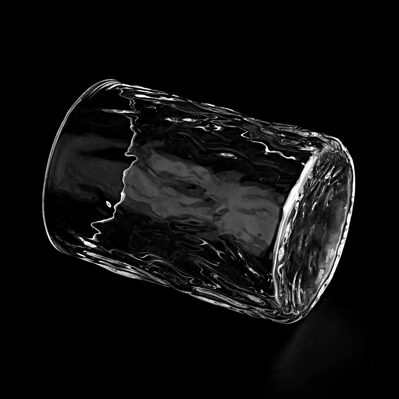 New 10oz unique design glass candle vessel wholesale