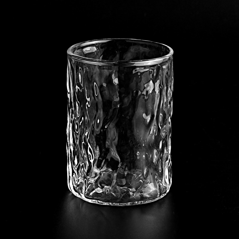 New 10oz unique design glass candle vessel wholesale