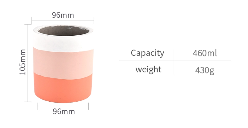 Ceramic Concrete Candle Jar Luxury Home Decoration Ceramic Concrete Candle Jar Luxury Home Decoration