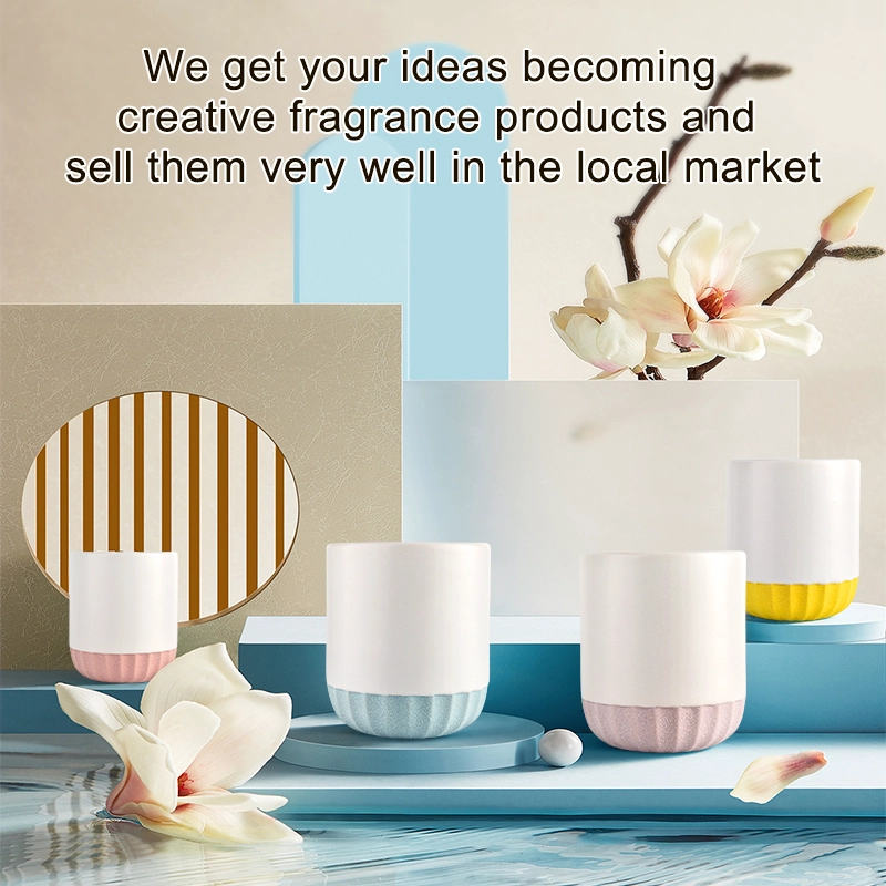 Wholesale luxury home decorative jar candle ceramic candle jars