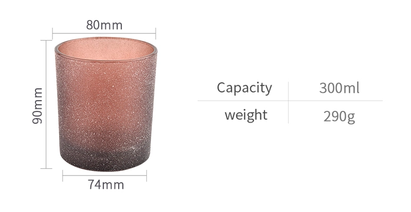 Special technique grind glass candle jar for home decoration Special technique grind glass candle jar for home decoration