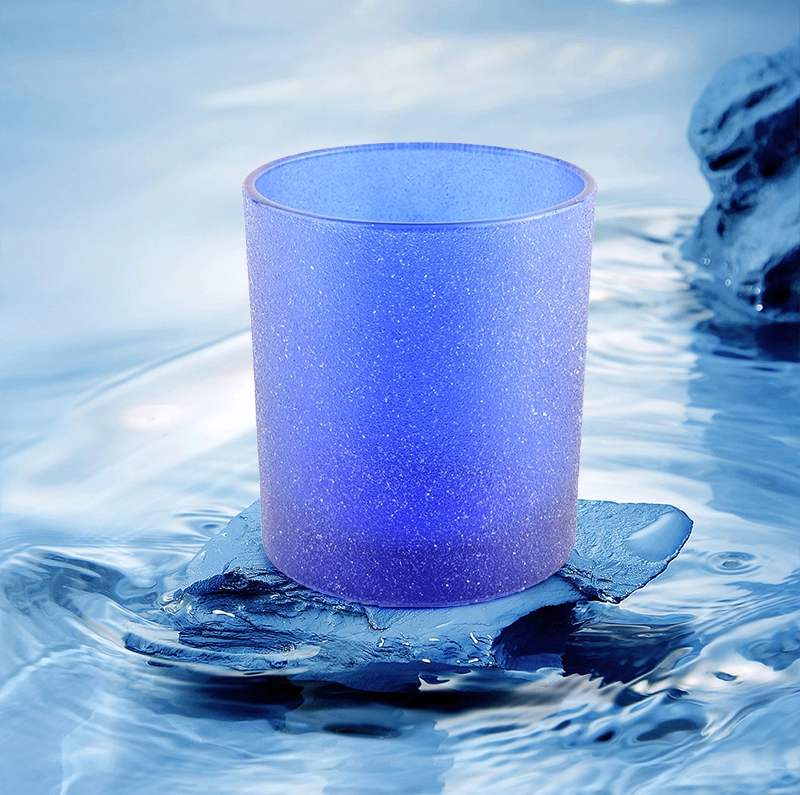 Wholesale Luxury Custom Empty Blue Candle Holder Glass Candles Jars Wholesale Luxury Custom Empty Blue Candle Holder Glass Candles Jars
