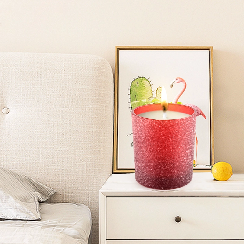 Custom Gift Red Glass Candle Jar For Decoration Gifts Custom Gift Red Glass Candle Jar For Decoration Gifts