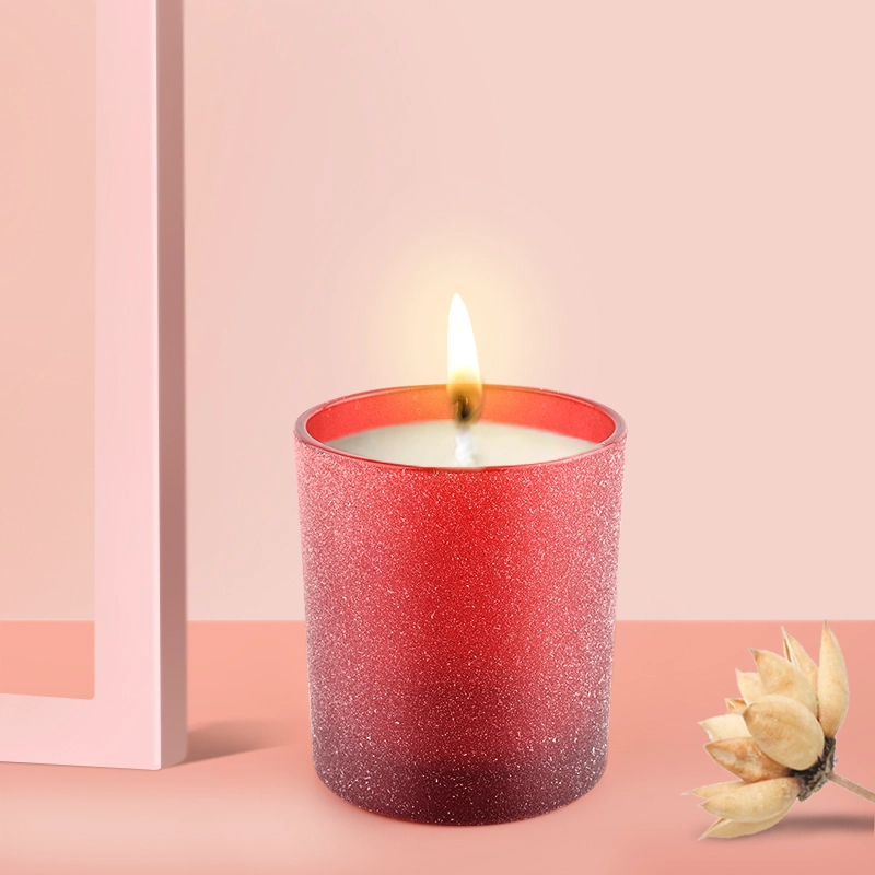 Custom Gift Red Glass Candle Jar For Decoration Gifts Custom Gift Red Glass Candle Jar For Decoration Gifts