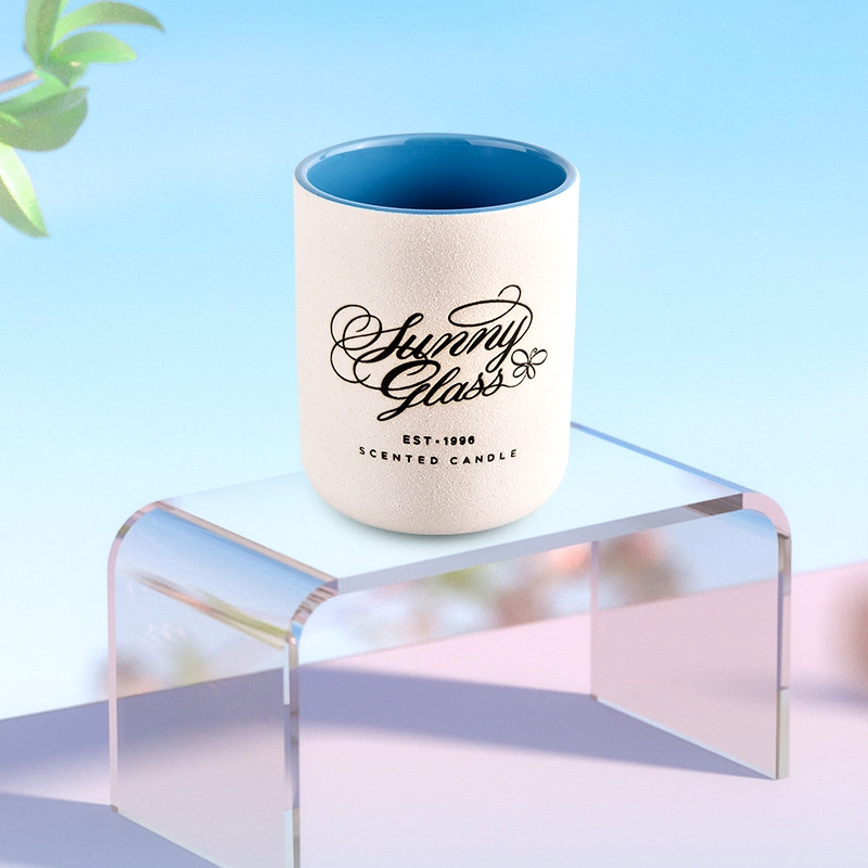Wholesale Candle Vessels Custom Luxury Empty Ceramic Candle Jars