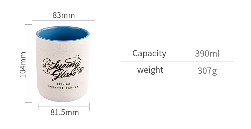 Wholesale Candle Vessels Custom Luxury Empty Ceramic Candle Jars