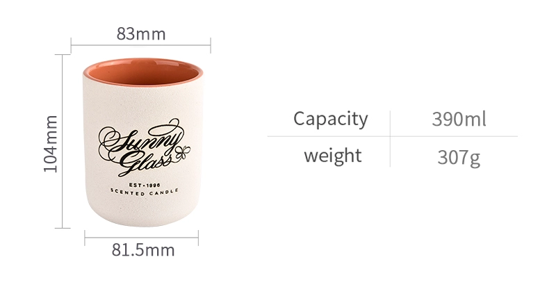 Candle Jars Suppliers 390ML Ceramic Jars for Candle Making Candle Jars Suppliers 390ML Ceramic Jars for Candle Making