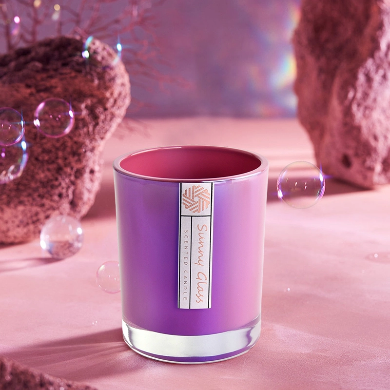 Hot Sale Custom Colorful Ion Plating Glass Candle Jar In Bulk Hot Sale Custom Colorful Ion Plating Glass Candle Jar In Bulk