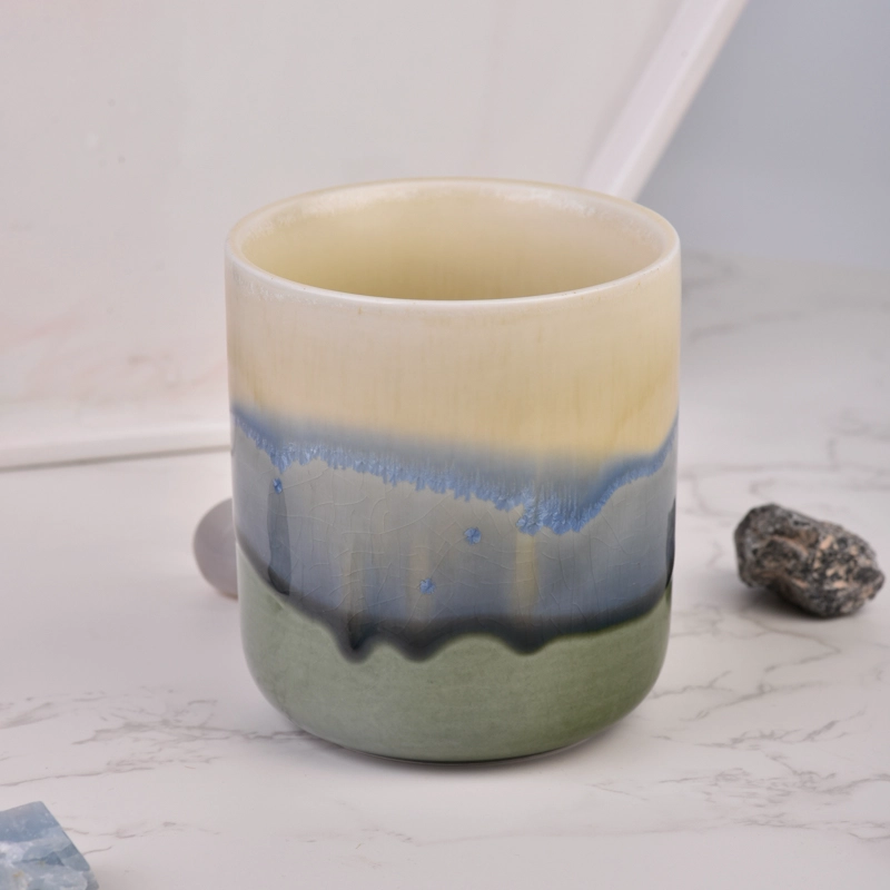New arrival ceramic candle vessel with new design effecting