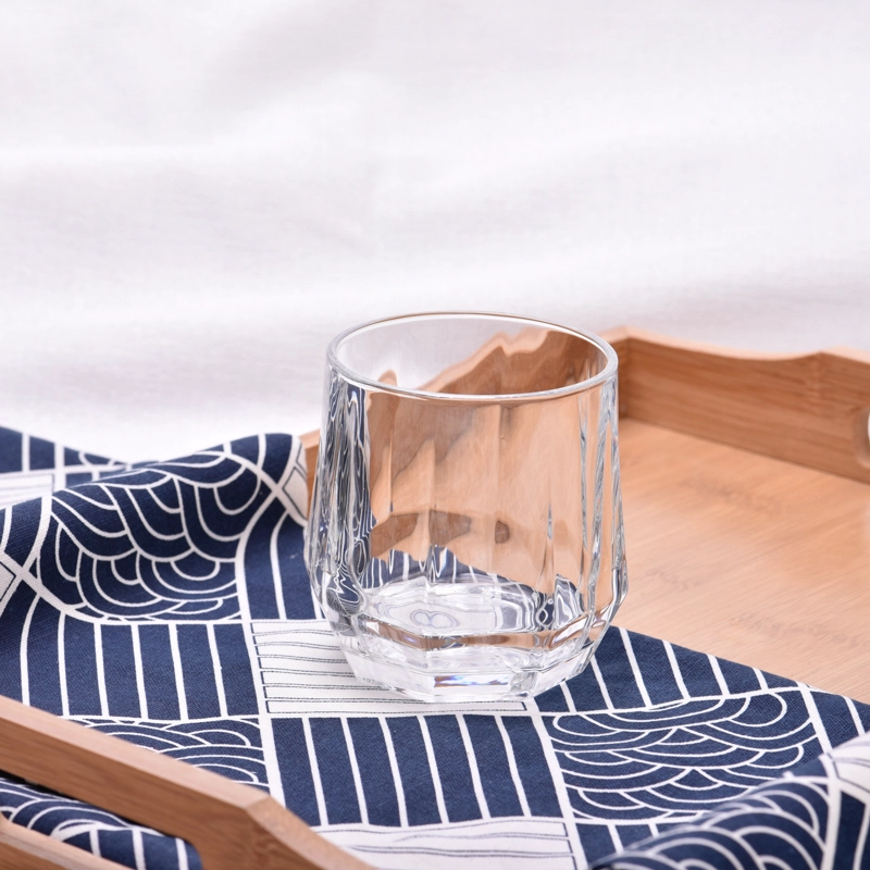 Hot sale empty glass candle holder gorgeous design clear jars