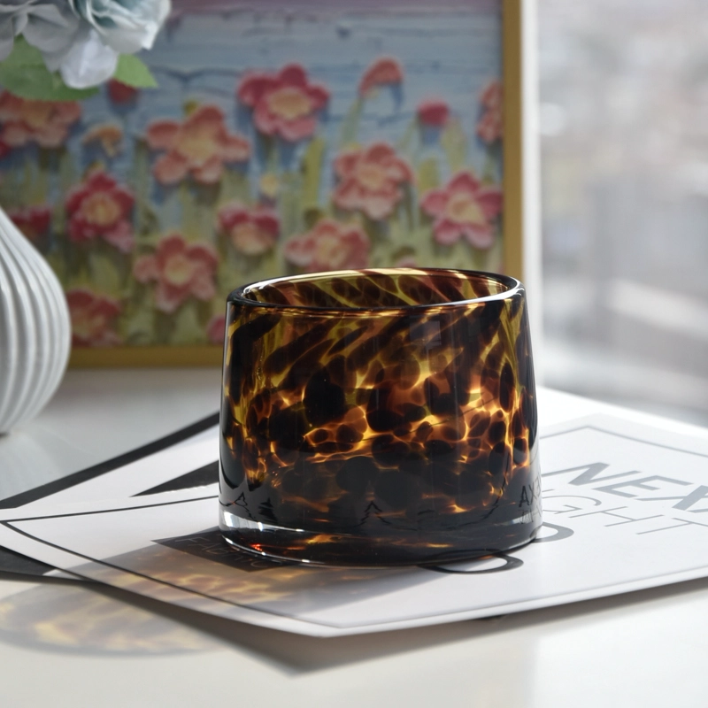 New arrived 8oz 10oz brown glass candle vessels scented candle jars