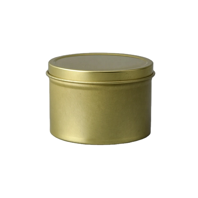 Custom gold candle tealight scented holder metal candle jar with lid wedding centerpieces wholesales