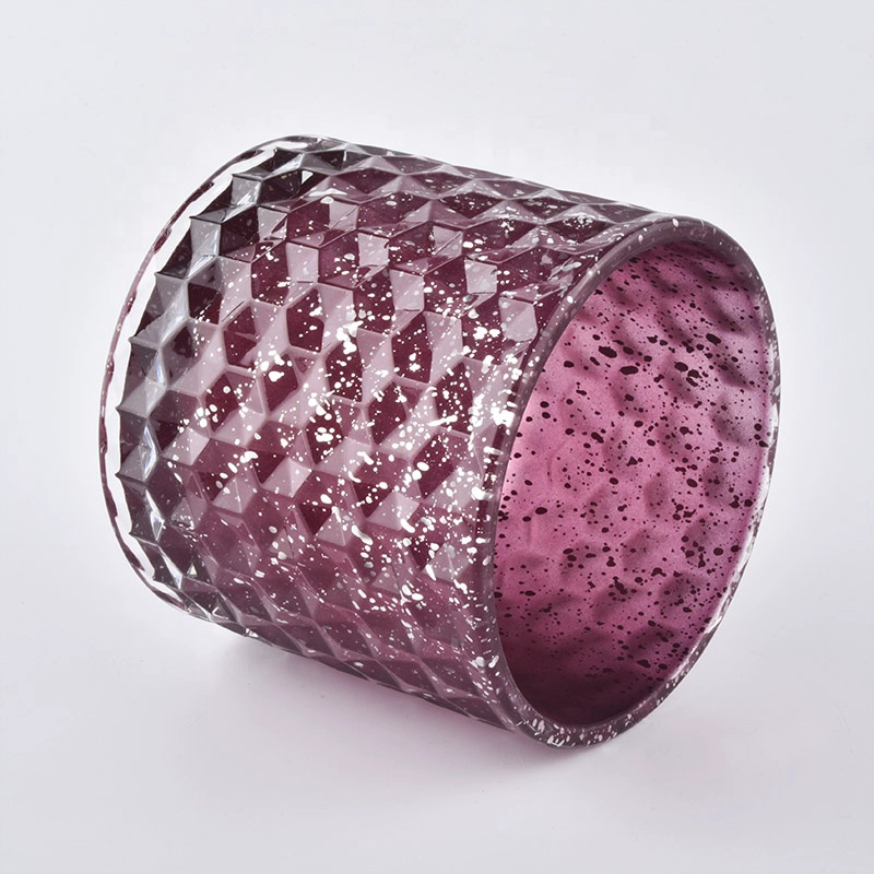 26+years brand cooperation customized woven pattern glass candle jars