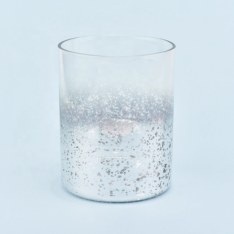 Matte silver decorative glass candle holders wedding centerpieces wholesales