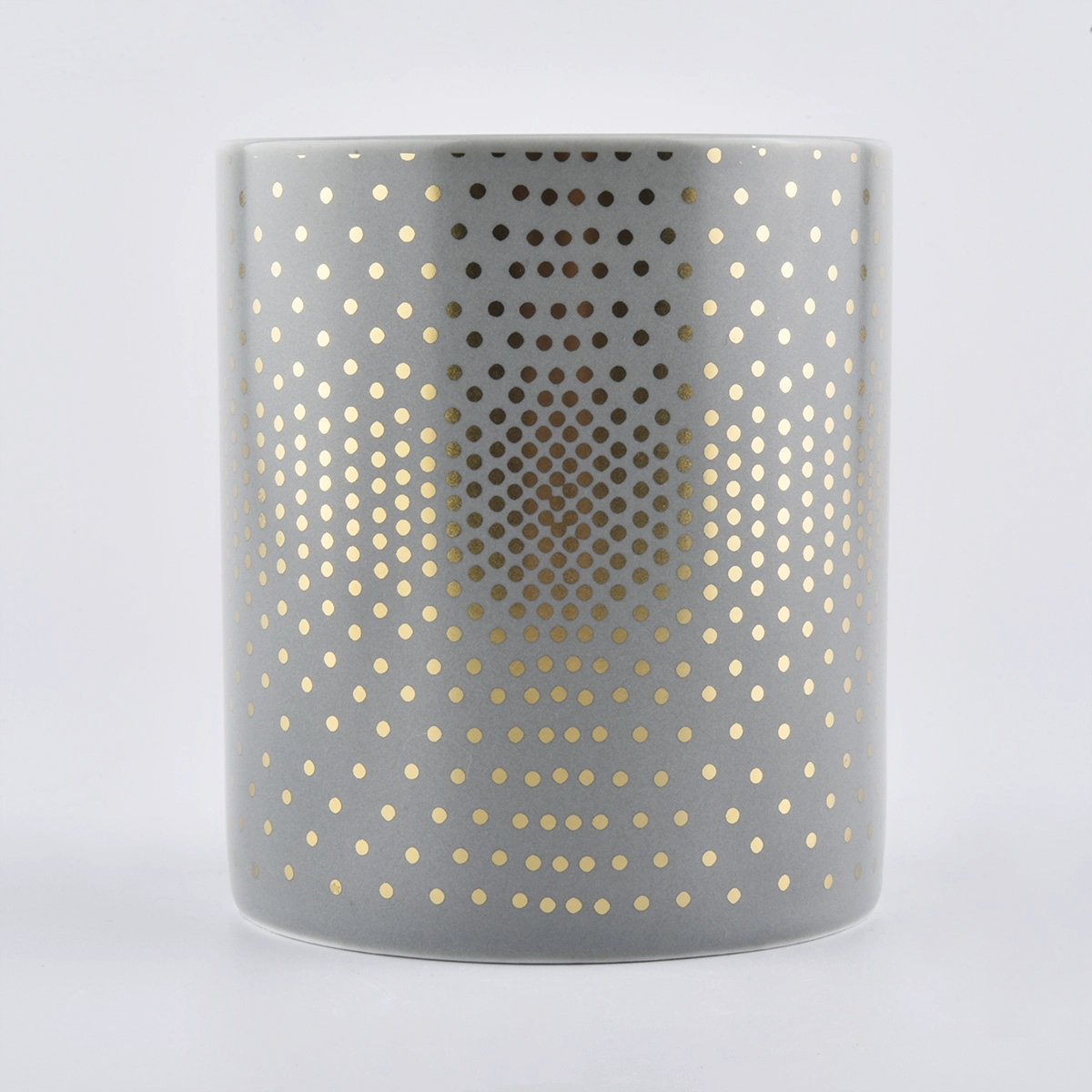 Luxury electroplating ceramic candle holder for candle making