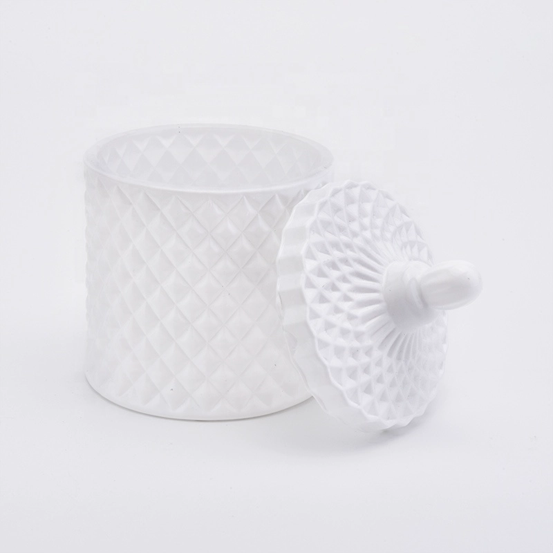 Vintage white candle bottle votive glass candle jars supplier