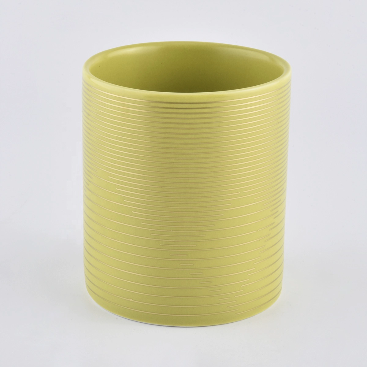 Custom ceramic candle holder candlestick porcelain candle jars for home wedding decor