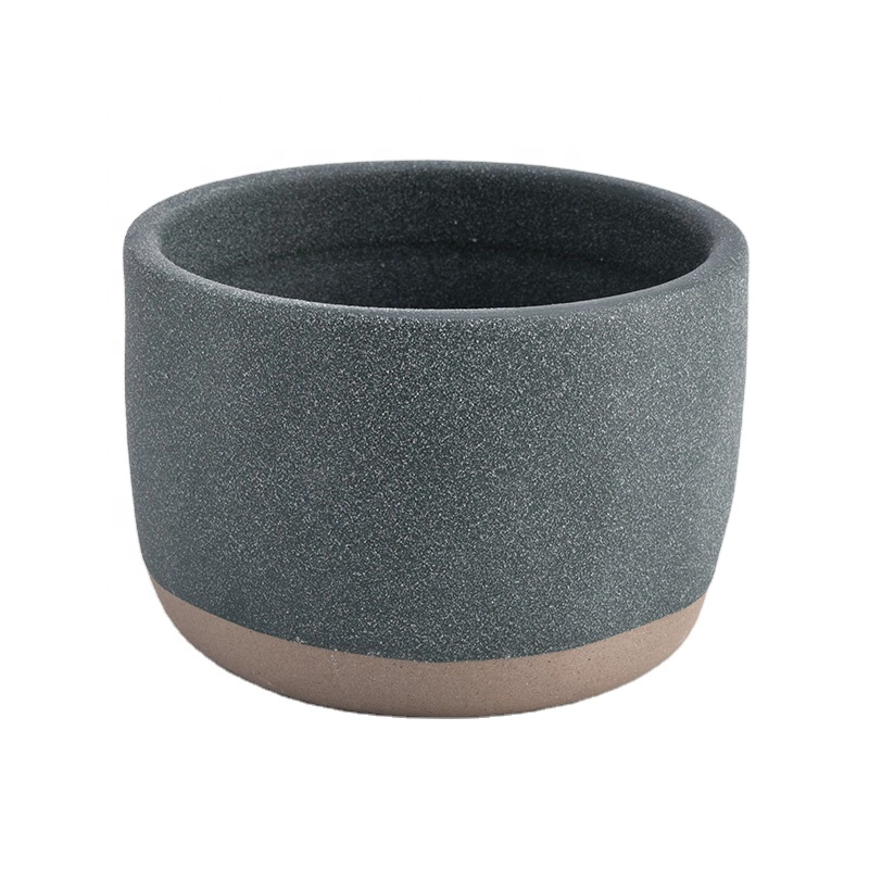 luxury empty ceramic candle jar for candle making matte ceramic candle jar