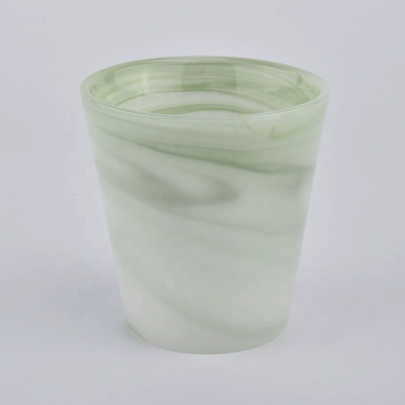 green material melted candle jars empty candle jar with luxury box decorative candle holder