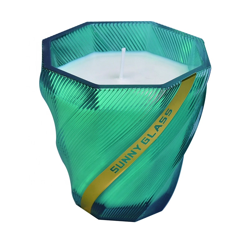 Hot sales wedding crystal candle holder glass for candle making