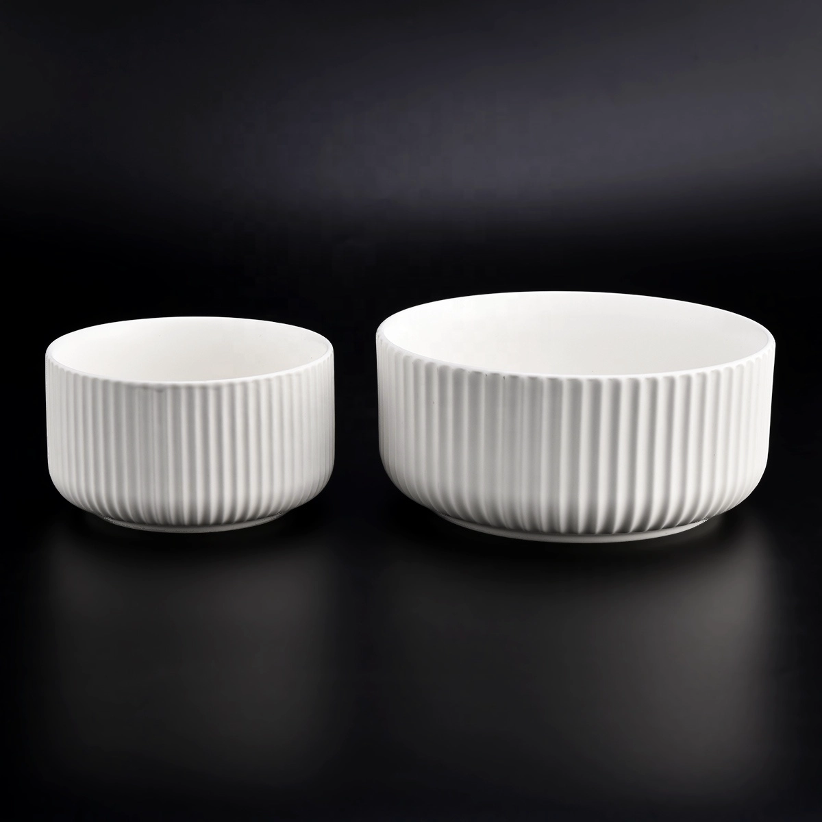 980ml white ceramic cylinder candle jar empty home decoration for wholesale