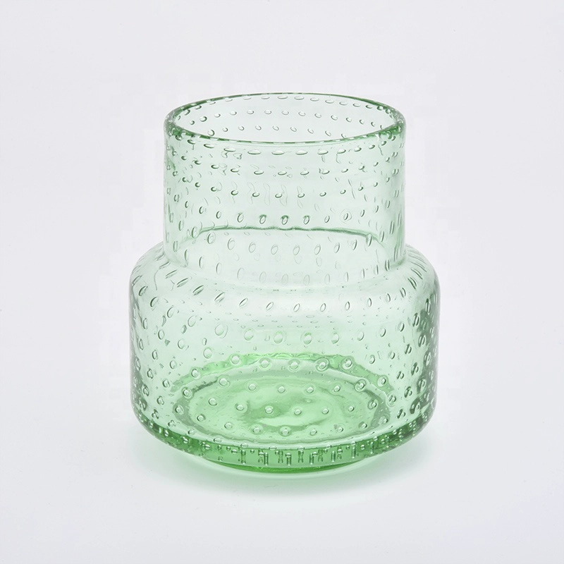 Classic green candle vessel votives glass candle jar wholesales