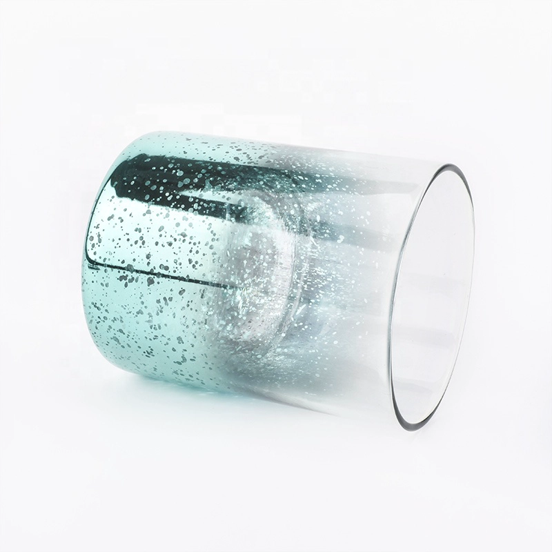 400ml Clear spraying decorative glass candle jars in bulk