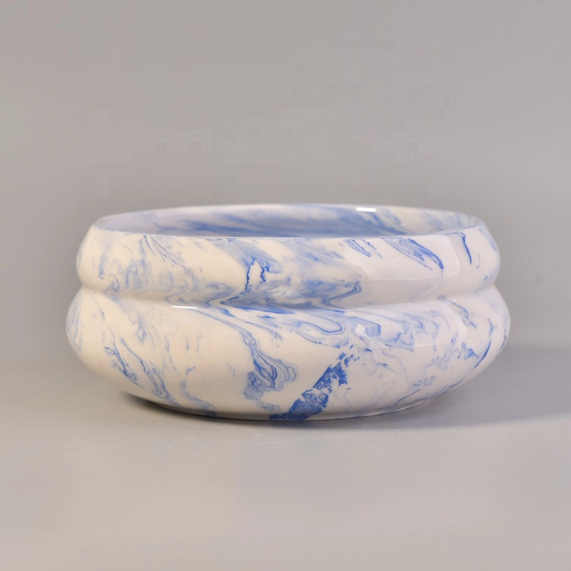 Sunny 26+years brand cooperation luxury 3 wick ceramic candle container