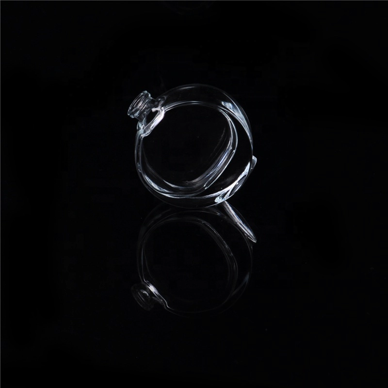 Transparent oval glass perfume oil home fragrance bottles