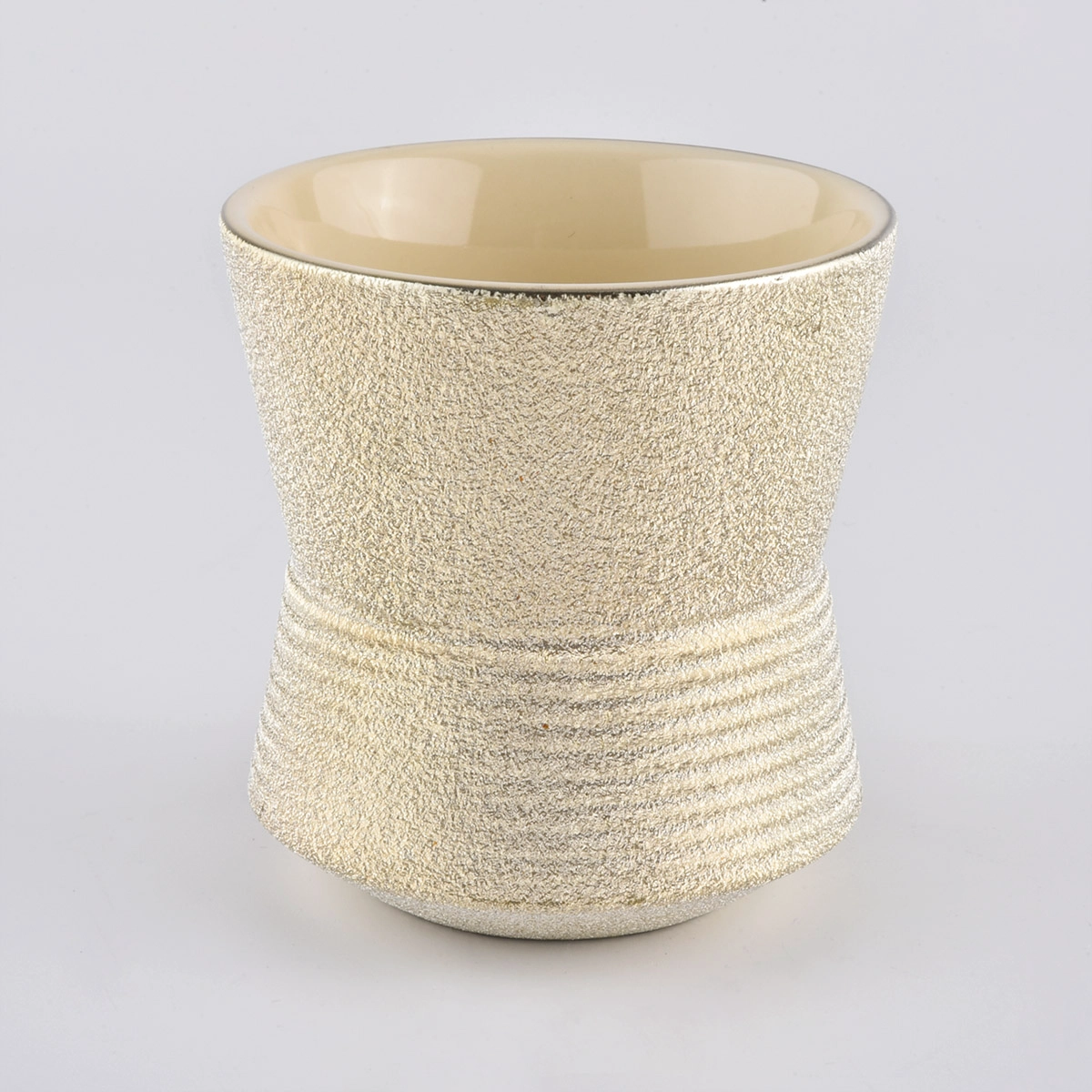 Luxury Ceramic Candle Jars With Decal For Home Decoration