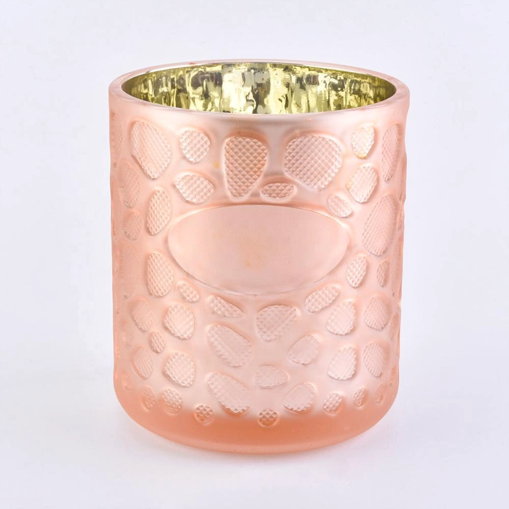 26+Years custom service iridescent matte empty candle glass jars