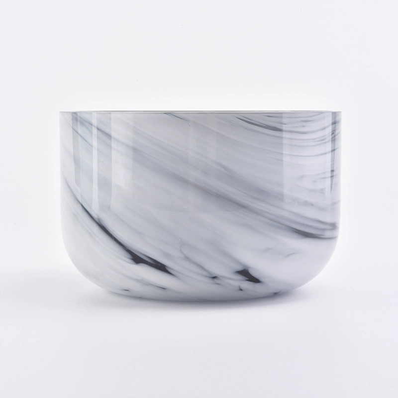 white and black home decorations candle vessel case glass
