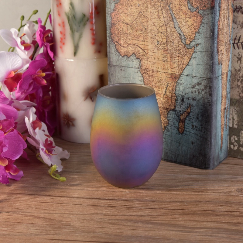 Matte candle jar votive glass candle holder scented bedroom decor wholesales