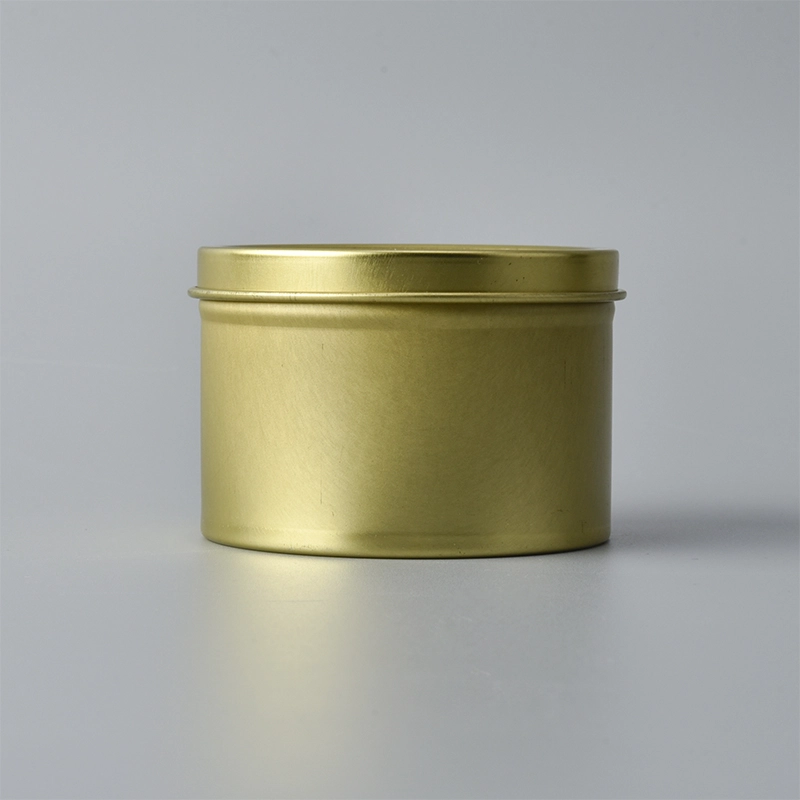Luxury gold metal candle holder with lids for home decorative